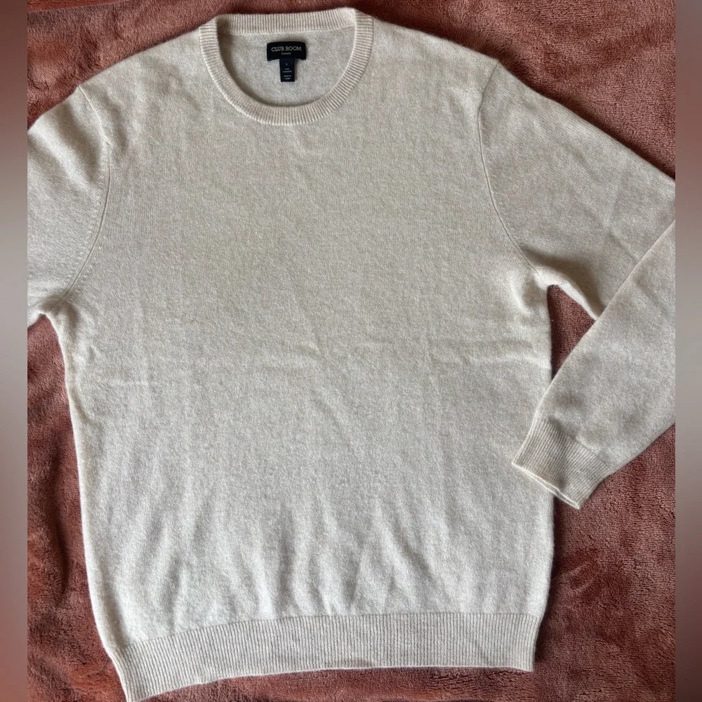 Club Monaco Men's Crewneck Sweater in Beige